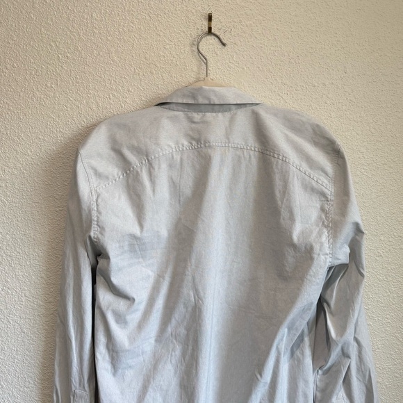 Ministry of Supply Shirt Mens Large Light Grey Long Sleeve Button Down Casual - Picture 10 of 10